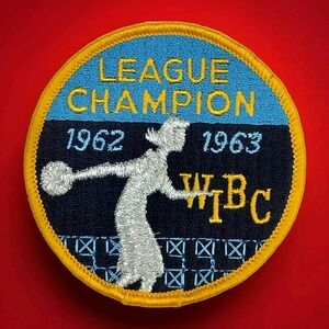 WIBC Patch Womens 1962 1963 League Champion Vintage 60s Bowling Memorabilia